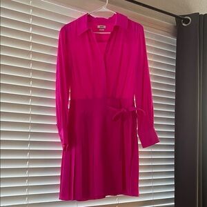 Jason Wu Fuchsia Long-Sleeve Wrap Dress! Never worn brand new!